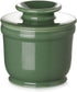 DOWAN Porcelain Butter Crock, Butter Keeper with Water Line, French Butter Dish for Soft Fresh Butter, Butter Container with Lid, No More Hard Butter, Green