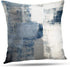 Alricc Set of 2 Grey Throw Pillow Covers Blue and Grey Art Decorative Cushion Cover for Home Bedroom Sofa Living Room 16X16 Inches