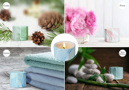 STRN Scented Candles Set, Candles for Home Scented, Aromatherapy Candles for Home, Soy Wax Candles Set 4x2.0 oz, Wonderful Gifts for Mother, Women, Friends and Coworkers Valentines Day Gifts for Her