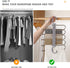 AIR&TREE 2 Pack Pants Hangers Space Saving,Anti-Rust Plastic Hangers,Durable and Sturdy Hangers for Pants Scarf Jeans Slack Trousers Ties Towels,Multiple Pants Hangers in One(Gray)