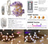 MIYA LIFE Natural Amethyst Raw Stones USB/Battery Powered 10FT 40 LEDs with Remote/Timer for Meditation Wedding Valentine's Day Present Bedroom Christmas Party Birthday Ornament
