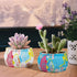 Blooming Flowers Scented Candles Gift Set, Natural Soy Aromatherapy Candles with 120 Hours Burn for Stress Relief, Ideal Gifts for Women for Mother's Day Birthdays Colleagues, 4 Pack