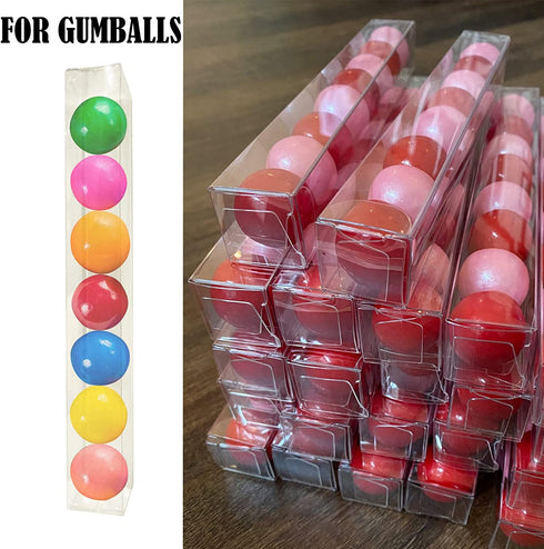 50 Clear Pretzel Rod Boxes, 1 x 1 x 8 Inches Pretzel Boxes