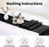 Hahuho 10-Pack Satin Table Runner Black 12 x 108 inches Long, Table Runners for Wedding, Birthday Parties, Banquets Decorations?10 Pack, 12x108 Inch, Black?