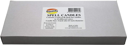 Govinda - Spell Candles (40 Candles) - 4" x 1/2"