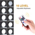 Dimmable LED Under Cabinet Puck Lights AIBOO 3 Lamps Kit with RF Remote Control for Home Kitchen Counter Lighting (Daylight White 6000K)