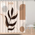 Modern Abstract Shower Curtain Mid Century Shower Curtain Set Minimalist Geometric Plant Arch Curve Sun Waterproof Bathtub Curtains with 12 Hooks Bathroom Decor W59—H70