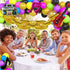 90S 80S Themed Balloon Garland Party Decorations Purple Rose Red Green Yellow Blue Black Gold Confetti Balloons Chain Radio Guitar Music Note Foil Balloon for Back to 90's 80's Hip Pop Party Decor