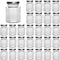 Accguan Hexagon Glass Jars, 30 Pcs 4 oz Glass Jars with Silver Lids, Mason Jars for Jam, Jelly, Honey, Gifts, Crafts, Wedding, Spice, Dry Goods and More