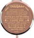 Ueerdand Daughter Gifts from Mom and Dad, Birthday Graduation Gifts for Her, Christmas Holiday Sentimental Present for Women Girls, Rose Gold Purse Pocket Makeup Compact Mirror