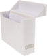Bigso Lovisa Fiberboard Label Frame 12 File Storage Box, 9.4 x 3.7 x 13 in, White