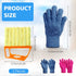 4 Pieces Window Venetian Blind Cleaner Tool, 2 Blind Duster Brush 7 Finger Dusting Cleaner Tool 2 Pairs Microfiber Dusting Cleaning Glove for Air Conditioner Shutter (Orange, Dark Blue, Rose Red)