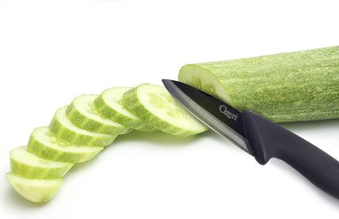 Ozeri Elite Chef Black 3-Piece Ceramic Knife Set, 12.5 x 7.5 x 1 inches