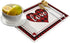 Valentines Placemats Set of 6 Love Hearts Placemats for Dining Table Red And Black Buffalo Check Plaid Tablemats For Home Wedding Party Valentine's Day Table Decorations Non-Slip Table Mats, 12x18 In