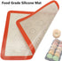 Silicone Baking Mats Set of 4(2 Half and 2 Quarter) Sheet Non Stick Reusable Silicone Pastry Baking Mat for Bake Pans & Rolling - Macaron Making Counter Mat, Dough Rolling Mat