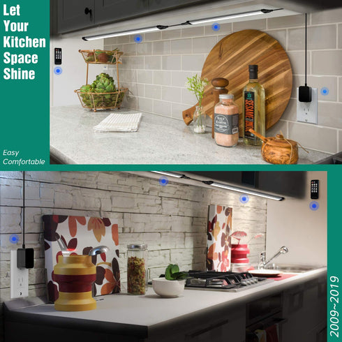 Wireless Cabinet Lighting Dimmable Remote Control Super Bright Led Under Cabinet Lighting Wireless for Closet Kitchen Shelf Counter Case,3PCS 1 feet Led Rigid Strip Warm White 3000K 12W 1500 Lumens