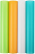 FUNYKICH Refrigerator Liners, 16PCS Refrigerator Mats Washable Shelf Liners Cabinet liner Drawer Liners Cupboard Liners Fridge Mats, Waterproof, Anti-Skid, 45x29cm, 4White/4Green/4Blue/4Orange
