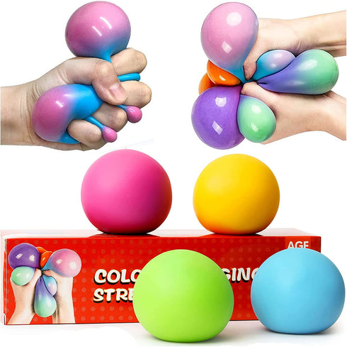 Stress Balls for Kids - Squishy Stress Ball Fidget Toys Small Stress Balls Nedoh Stress Balls Color Changing Sensory Stress Balls Anxiety Relief Squeeze Toys