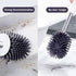 BOOMJOY Toilet Brush, Wall Mounted Toilet Bowl Brush with Holder for Bathroom, Soft Silicone Bristle, 2Pack