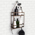 Minggoo Shower Caddy Organizer, Mounting Over Shower Head Or Door, Extra Wide Space for Shampoo, Conditioner, and Soap with Hooks for Razors and More,10.5" x 4.5" x 22.4", Bronze