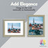 MBC MAT BOARD CENTER,11x14 Ornate Picture Frame, Silver Beige Color,Matted to 8x10 - White Mat - Tempered Glass
