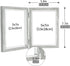 Afuly Grey Picture Frame 5x7 Double Wooden Hinged Photo Frames 2 Openings Tabletop Desk Display Farmhouse Decor Unique Gifts