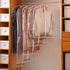Perber Garment Bags for Hanging Clothes, 6 PCs Clear Garment Bag, Plastic Dustproof Suit Bag, Coat Protector Zippered Garment Covers for Closet Storage and Travel - 24'' x 48''/6 Pack