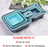 YJHome Plastic Mixing Bowl Set 10 Set Salad Mix Stackable Trays Nesting Bowls Measuring Bowls Blue Reusable Snack Tray Rectangle Food Storage Food Grade For Camping Kitchen Cooking Baking