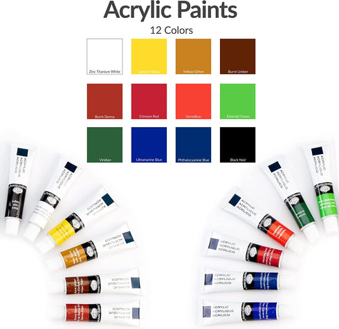 Royal & Langnickel Essentials Clear View Acrylic Painting Set, Small