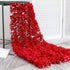 Hawesome 33Ft Artificial Flowers Red Hydrangea Garlands Silk Wisteria Vines Home Decor Party Wedding Garden Decoration Pack of 10 (Red)
