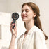 Funme Mini Handheld Fan 3500mAh Small Personal Portable Fan USB Rechargeable Fan Makeup Eyelash Fan Beauty Fan for Women Girls Black