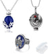 PPX Daywalking Katherine Necklace Pendant Charm Necklace-Royal Blue and Vampire Diaries Daylight Walking Signet Damon's Ring for Fans, with Transparent Box