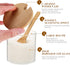 UPKOCH 2pcs Condiment Spice Jars Glass Condiment Seasoning Container Pots with Spoon Wood Lids Storage Canister for Kitchen