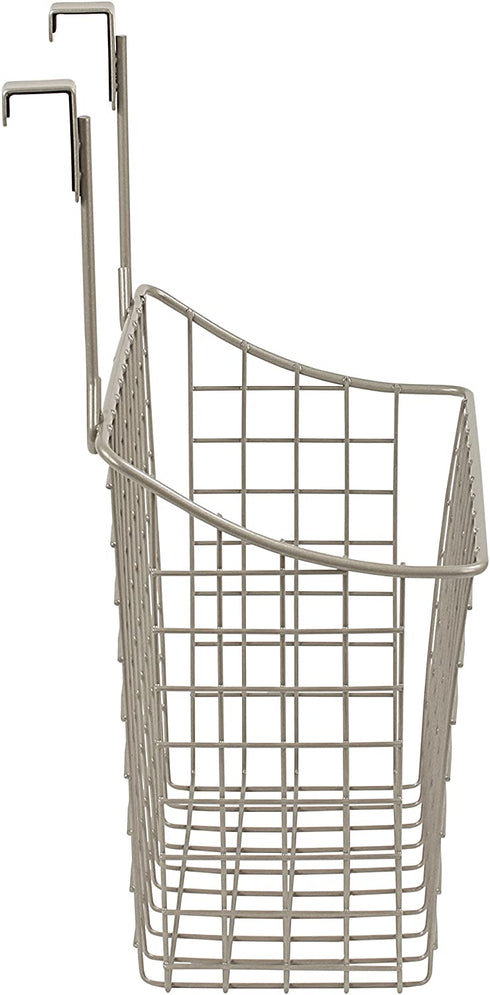 Spectrum Diversified Satin Nickel Grid Storage Basket, Medium