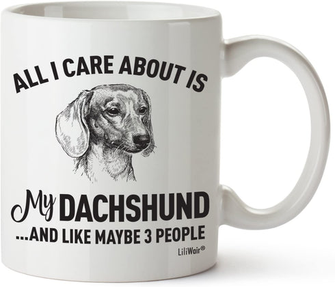 Dachshund Mom Present Mug For Christmas Women Men Dad Decor Lover Decorations Stuff I Love Dachshund Coffee Accessories Talking Art Apparel Funny Birthday Home Supplies Products Dog Coffee Cup Mugs