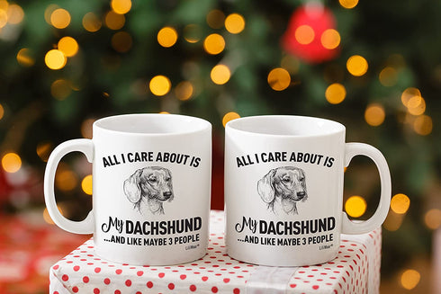 Dachshund Mom Present Mug For Christmas Women Men Dad Decor Lover Decorations Stuff I Love Dachshund Coffee Accessories Talking Art Apparel Funny Birthday Home Supplies Products Dog Coffee Cup Mugs