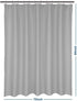 Barossa Design Extra Long Shower Curtain 84" Height - Honeycomb Waffle Weave & Cotton Blend, Hotel Luxury & Spa, Heavy Weight Fabric, Washable - Lake Wanaka Gray, 72x84