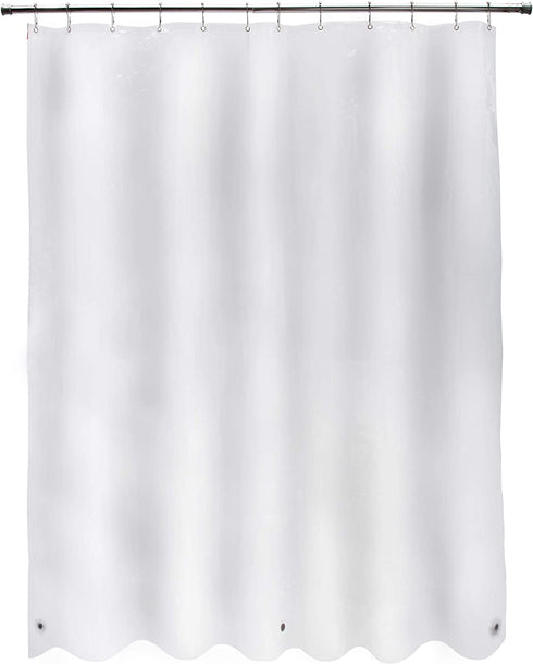 Kenney Medium Weight PEVA Shower Curtain Liner, 70" W x 72" H, Clear