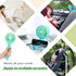Snawowo Mini Baby Stroller Fan, Handheld Personal Portable Clip On Fan with Flexible Tripod for Stroller Peloton Bike Desk Treadmill Crib Car Seat Outdoor Camping, USB or Battery Powered (LightBlue)