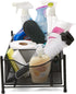 Mind Reader Storage Basket Organizer, Home, Office, Kitchen, Bathroom, 3 Compartments, Metal Mesh, Black