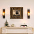Wooden Candle Sconces for Wall Decor - Decorative Wood Wall Candle Sconce Set of 2 for Living Room Kitchen Hallway Wall Art Farmhouse Country Home Decorations