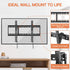 Perlegear Tilt TV Wall Mount Bracket Low Profile for Most 26-75 Inch LED LCD OLED Flat Curved Screen TVs, Large Tilting Mount Fits 16, 18, 24 Inch Studs Max VESA 600x400mm Supports up to 132lbs