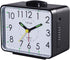 Tinload 4" Loud Crescendo Bell Alarm Clock Silent No Ticking,Snooze,Nightlight,Battery Operated,Easy Set(Black)