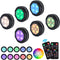 Battery Powered Puck Lights, GALLIA Push Lights with Remote and Dimmable Cabinet Lighting, LED Closet Light, Under Cabinet Lights Have 16 Colors and Timer Off Function & 4 Dynamic Modes (6 Pack)