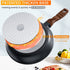 Ferlord Nonstick Frying Pan Skillet 9.5",100% PFOA &BPA free, Heating Quickly and Evenly Less Oil Fumes,Heat-Resistant Soft Bakelite Handle, 24cm Healthy Chef's Pan Suitable for All Stove