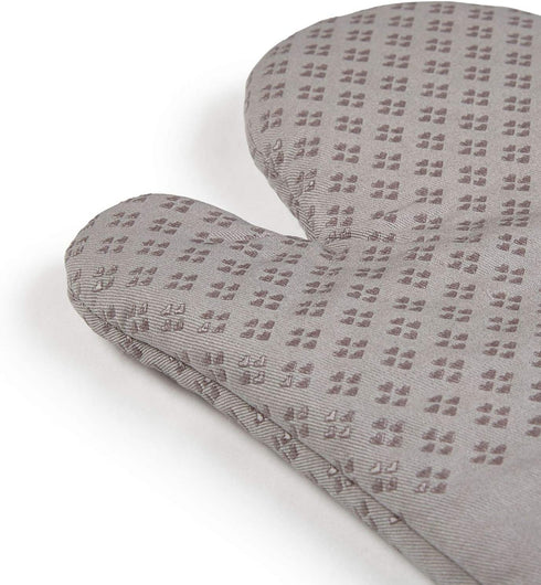 KitchenAid Asteroid Cotton Oven Mitts with Silicone Grip, Set of 2, Grey, 2 Count