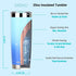 DRINCO - 20 oz Stainless Steel Tumbler | Double Walled Vacuum Insulated Mug With Lid, 2 Straws, For Hot & Cold Drinks (20oz, 20oz Morning Sky Blue)