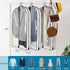 BiCINE 40" Garment Bags for Hanging Clothes 6" Gusset, Clear Suit Bags for Closet Storage Travel with 2 Zippers, Breathable Clothes Garment Cover for Coats Sweaters Shirts Dress (White, 3 Pack)