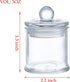KMwares 12 Pack Set 3oz Small Mini Premium Quality Glass Storage/Spice Jars with Airtight Lids - Kitchen/Bathroom Organizer, Canisters, Food Storage, Arts/Crafts Project, Decoration