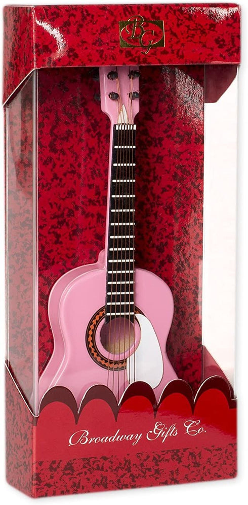 Broadway Gifts Pink String Guitar Christmas Tree Ornament 5 inches